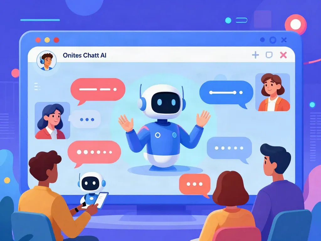 Interactive scene showcasing diverse AI avatars in spicy chat AI conversations, highlighting playful digital interaction